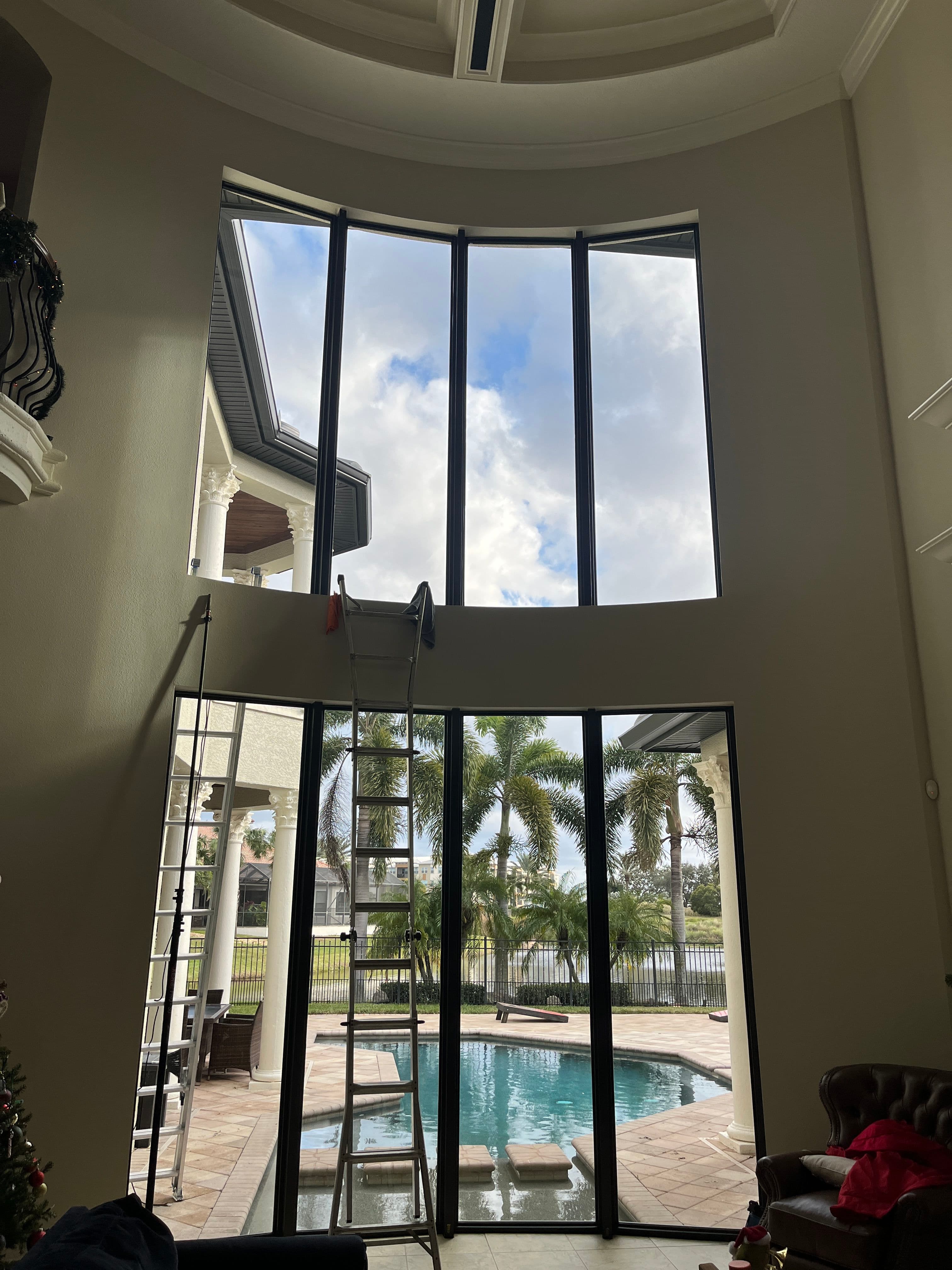 Project Post-Installation Window Cleaning on High-Access Glass in Viera image
