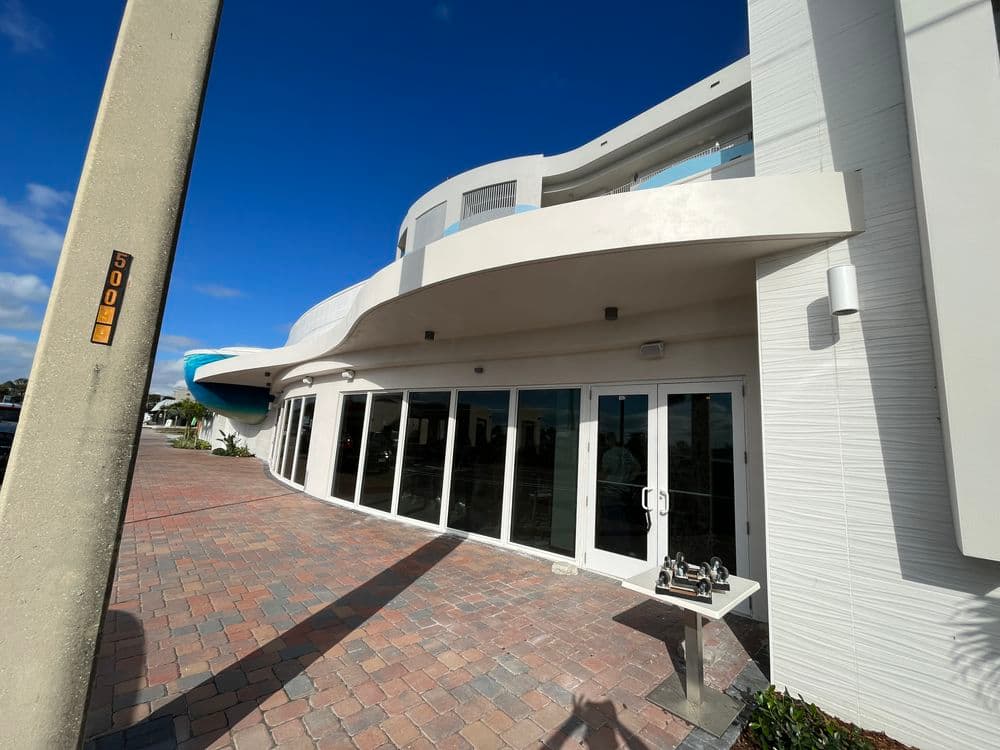 Gallery photos for Post-Construction Window Cleaning for COA Lounge and Steakhouse in Cocoa Beach: Image #1
