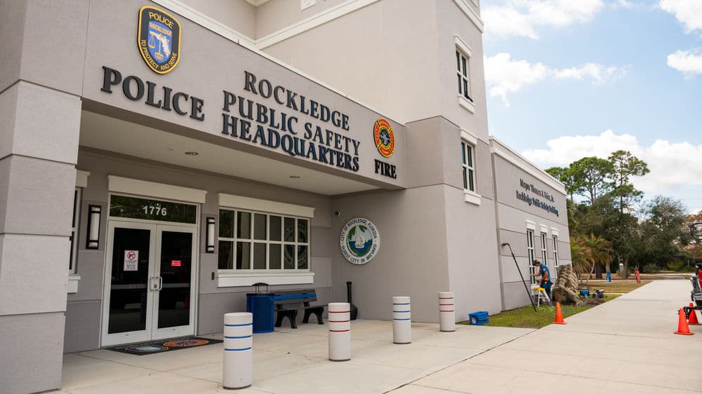TPO Roof Soft Wash and Window Cleaning at Rockledge Police HQ image